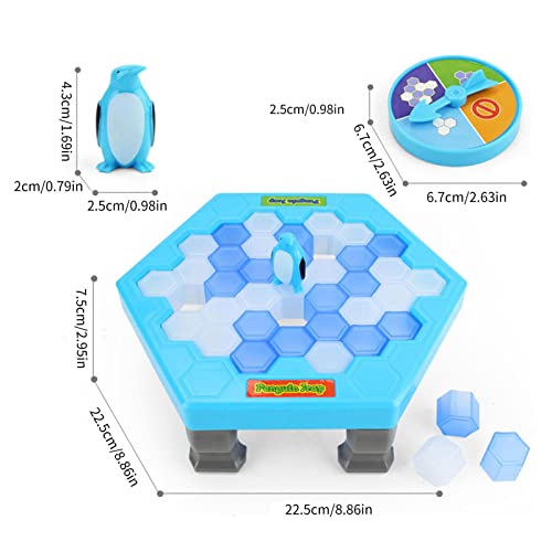 Renywosi Guardar Pingüino En El Hielo Juego | Divertido pingüino Iceberg Juego | Oard Puzzle Game Desktop Paternidad Juego Penguin Trap Hammer Knock Ice para niños