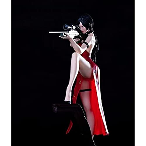 REOZIGN Resident Evil Figure, Ada Wong Figure Statues 34 cm/13,4 inch - Figura de PVC (Figura de acción de figuras de anime, colección de decoración para regalo de ventilador de anime,AURE0742