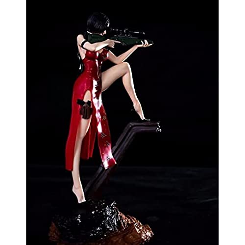 REOZIGN Resident Evil Figure, Ada Wong Figure Statues 34 cm/13,4 inch - Figura de PVC (Figura de acción de figuras de anime, colección de decoración para regalo de ventilador de anime,AURE0742
