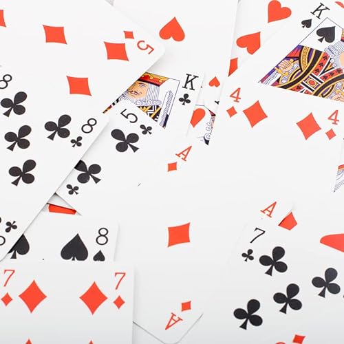 Retoo Cartas estándar Azul 54 Hojas, Cartas de póquer, Cartas de Juego para Texas Holdem Poker, Blackjack, Juego de Cartas de, Juego de plástico, Juego de póquer Profesional