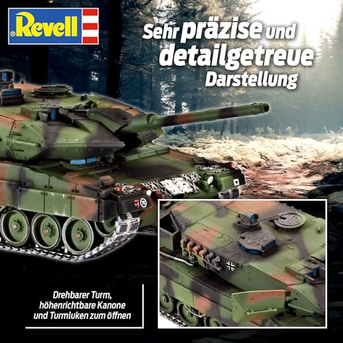 Revell Maqueta Leopard 2A6/A6M, Kit Modelo, Escala 1:72 (03180)