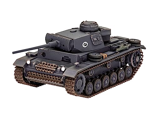 Revell-PzKpfw.III Ausf.L World of Tanks Kit de construcción Fiel para Modelos avanzados, Color Plateado (03501)