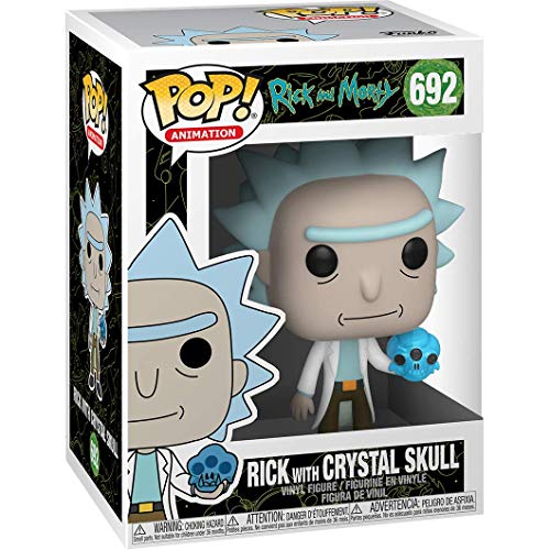 Rick with Crystal Skull: Funk o Pop! Animation Vinyl Figure Bundle with 1 Compatible 'ToysDiva' Graphic Protector (692 - 45438 - B)