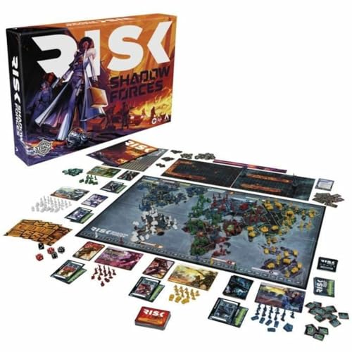 Risk Shadow Forces, juego de estrategia, juego de mesa Legacy para familias y adultos, 13 aos, de 3 a 5 jugadores, Avalon Hill