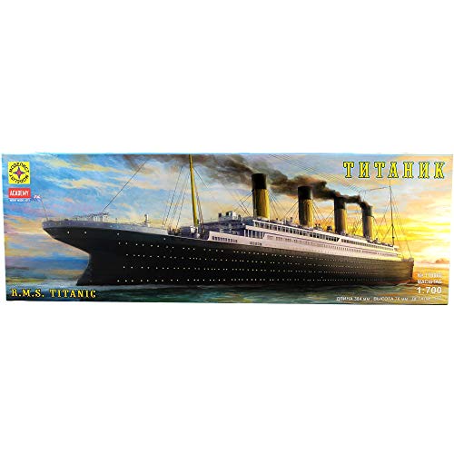 RMS Titanic British Passenger Liner - Kits de modelo de barco de plástico escala 1:700 - Instrucciones de montaje en idioma ruso