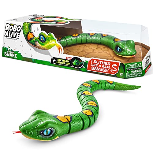 ROBO ALIVE 7150B Snake Series 3, mascota robótica de juguete (verde), reptil