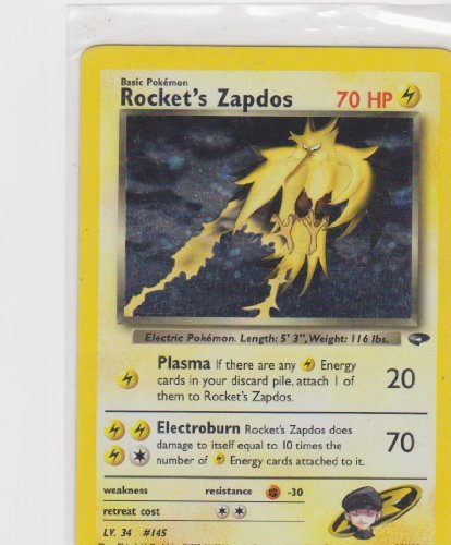 Rocket's Zapdos - 15/132 - Holo Rare - Edición ilimitada