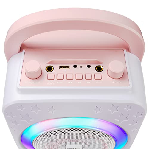 RockJam Ring Bluetooth Karaoke Machine with Two Mics - Recargable|Cambiador de voz