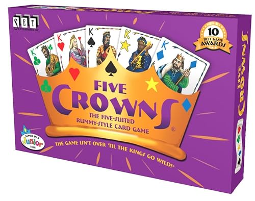 ROLTIN Five-Star Crown Juego De Cartas,crowns-16.7 * 10.5 * 2.5cm