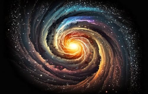 Rompecabezas para Niños Y Adultos 1000 Piezas, Galaxia Espiral Universo Planeta Classic Rompecabezas De Juguete 75X50Cm