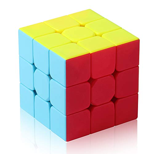 ROXENDA Cubo Mágico, 3x3 Speed Cube Frosted Puzzle Cubo de Velocidad (Stickerless)