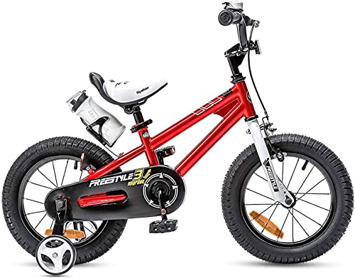 Royal Baby Freestyle Bicicleta para Niños y Niñas con Freno de Mano y Freno Posavasos 16 Pulgadas Bicicleta Rojo