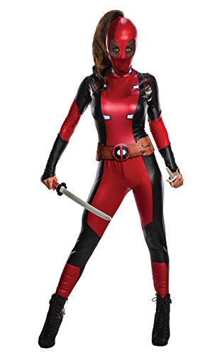 Rubie's Disfraz oficial de Disney Marvel Deadpool para mujer, gama Secret Wishes, talla XS para mujer, Reino Unido 6-8