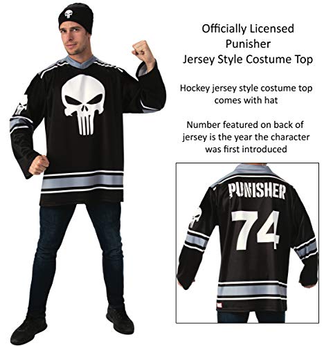 Rubie's Marvel Universe Punisher - Juego de camiseta para disfraz de castigador, como se muestra, estándar