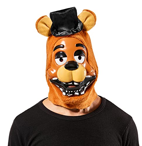 Rubie's Máscara de disfraz de Freddy de peluche de Five Nights at Freddy, como se muestra, talla única