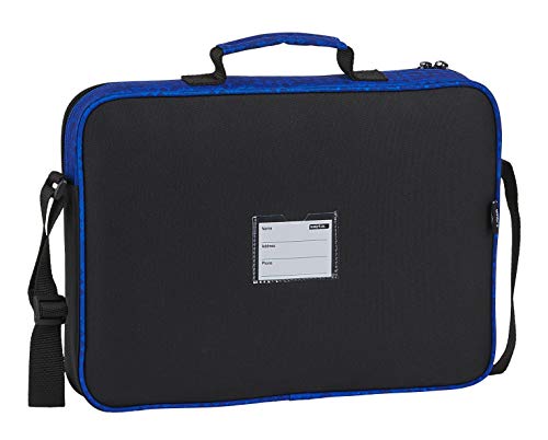 safta- Cartera Extraescolares de Umbro Kids' Luggage, Color Azul/Negro (612037385)
