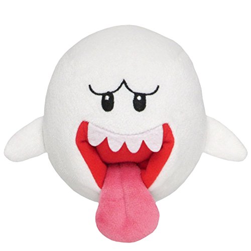 Sanei Super Mario All Star Collection 4 Ghost Boo Plush, Small by Sanei