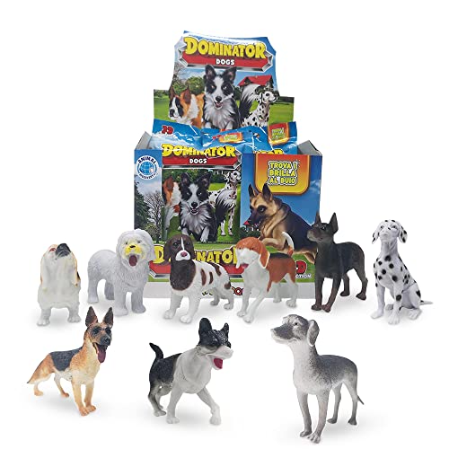 Sbabam s.r.l. Dominator Dogs, Pack de 4 Sobres con Diferentes Temas. Colección 3D Perros realistas