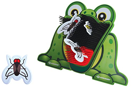 Schildkröt- x Feed The Frog, Divertido Juego Rana como Objetivo, Incluye 3 Moscas + 1 Abeja como Disco de Lanzamiento, Patas Plegables, para Niños a Partir de 4 Años, 970309, Color