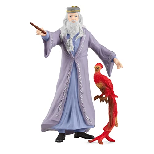 schleich 42637 Dumbledore & Fawkes, a partir de 6 años, WIZARDING WORLD - figura, 11 x 4 x 12 cm