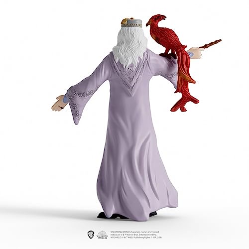 schleich 42637 Dumbledore & Fawkes, a partir de 6 años, WIZARDING WORLD - figura, 11 x 4 x 12 cm