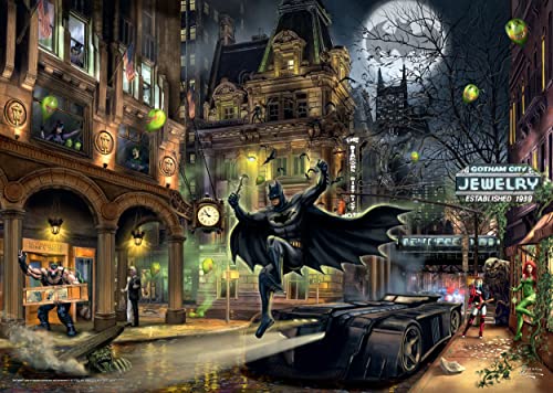Schmidt Spiele 57588 Thomas Kinkade, Batman Gotham City Puzzle de 1000 Piezas, Normal
