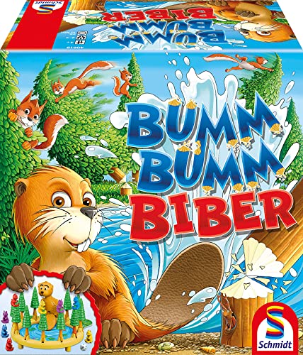 Schmidt Spiele Bumm Biber, 3D Action Juego de niños, Multicolor (40618)