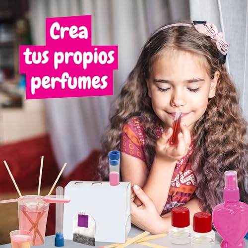 Science4you Fábrica de Colonias para Niños - Crea tu Colonia Infantil, Laboratorio de Perfumes con Kit de Ciencias + Juegos para Hacer Perfumes, Juguetes STEM, Regalos para Niñas y Niños 8+ años