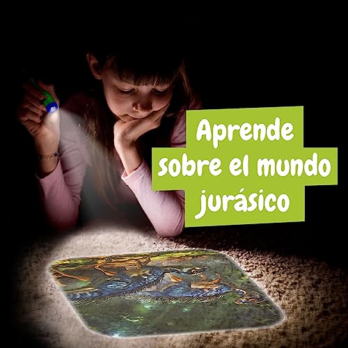 Science4you Linterna para Niños 4+ Años - Proyector de Dibujos y Linterna Infantil con Dinosaurios, Set Ciencia, Juguete Jurasico Educativo