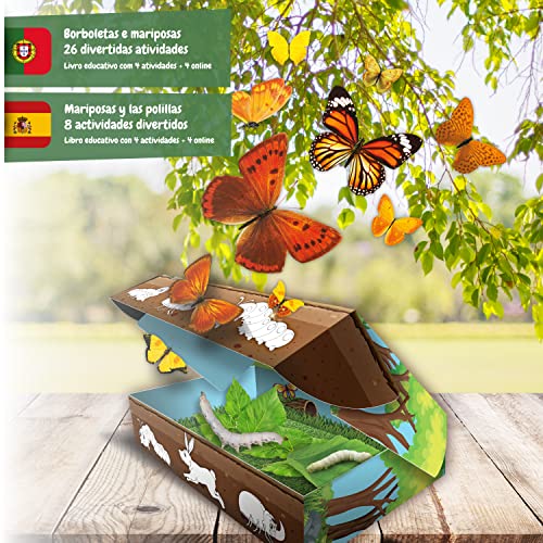 Science4you Mi Primer Kit de Gusanos de Seda - Aprende sobre Mariposas y Haz Crecer Tus Gusanos de Seda - Juguete Educativo para Niños 4 5 6 7 8+ años, 80003326