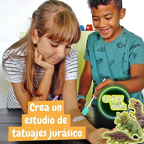 Science4you Tattoos Temporales Jurásicos para Niños - Tatuajes infantiles con Dinosaurios, Tatuajes Temporales para Niños, Juguetes de Dinosaurios, Juegos, Regalos para Niños y Niñas 6+ años
