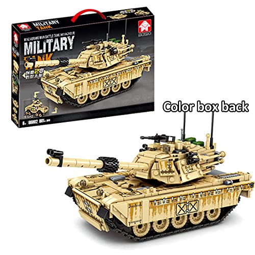 SENG Juego de construcción de vehículos de tanques militares 2 en 1, 801 piezas, tecnología 99 tipo tanque, bloques de sujeción compatibles con Lego