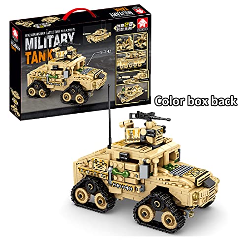 SENG Juego de construcción de vehículos de tanques militares 2 en 1, 801 piezas, tecnología 99 tipo tanque, bloques de sujeción compatibles con Lego