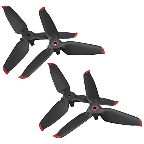 Senhai 2 Pares de hélices FPV compatibles con dji FPV Combo Drone, alas de hélices View Drone UAV Quadcopter con cámara 4K - Red Edge