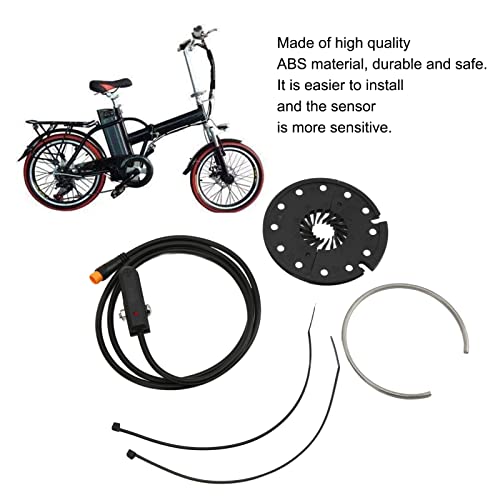 Sensor de Velocidad Auxiliar, Sensor de Asistencia de Pedal de Potencia de Bicicleta Universal Sensible Y Potente Resistente a la Corrosión con Enchufe Impermeable para Kit de Conversión de