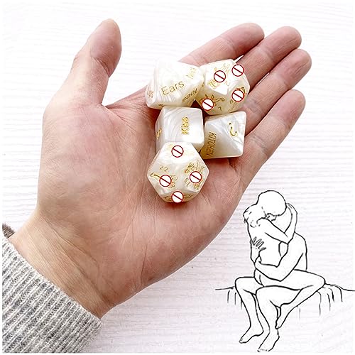 ̶𝙨̶𝙚̶𝙭̶ ̶𝙩̶𝙤̶𝙮̶ 5 White Dice, Fun Games, Sports, Funny Products, Gifts for Men and Women5 White Dice, Fun Games, Sports, Funny Products, Gifts for Men and Women