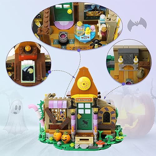 Seyaom - Kit de mini brillos para la mansión embrujada de halloween