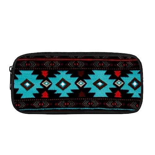 Showudesigns Estuche para lápices azteca occidental para niñas y adolescentes, bolsa para lápices, suministros escolares, estuche tribal navajo, bolso bohemio