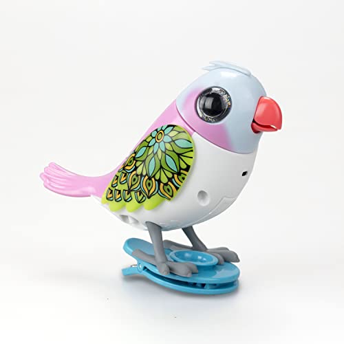 SilverLit DIGIBIRDS Pájaro Interactivo Que silba y Canta, Reacciona al Tacto y a la Voz, Modelo Aleatorio, Juguete para niños, A Partir de 5 años, Multicolor