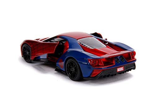 SIMBA TOYS ITALIA SRL- Ford GT Spiderman 1:32 2532220 Spider-Man Modelos a Escala, Multicolor (253222002)
