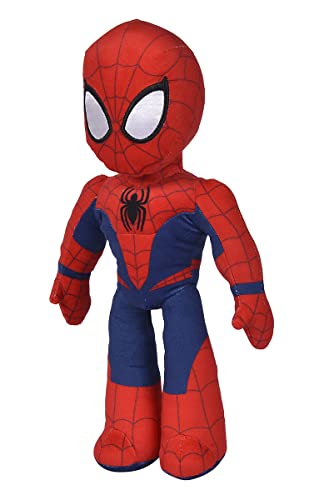Simba Toys - Peluche Marvel Articulado Spiderman, 100% Original, Apto para Niños y Niñas de todas las Edades - 25 cm
