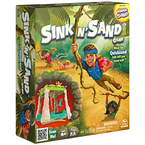 Sink N’ Sand, Quicksand Kids Board Game with Kinetic Sand for Sensory Fun and Learning – Easy Toy Gift Idea, for Preschoolers and Kids Ages 4 and up