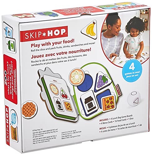 Skip Hop Memoria para niños pequeños y juego a juego, zoológico ¿Qué hay para el almuerzo?