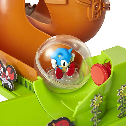 Sonic – Juego Pinball Tematizado en el Icónico Nivel “Colina Verde” – Incluye una Exclusiva Esfera 5 cm – Juguete para Mayores de 3 Años +