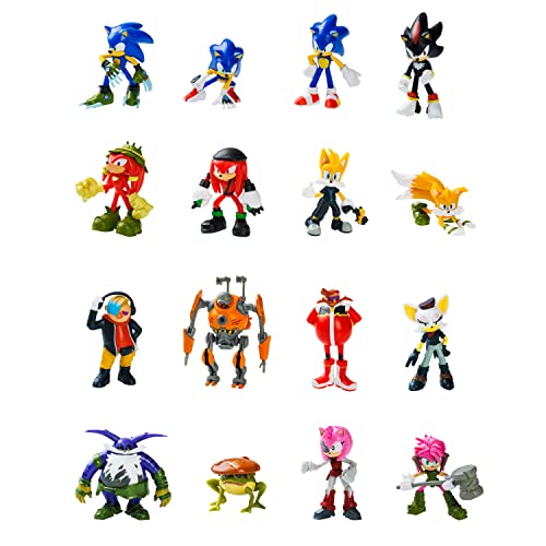 Sonic Prime Toys, 8 figuras que incluyen 2 personajes escondidos raros, caja de lujo, serie 1, seleccionados al azar, colecciona los 16