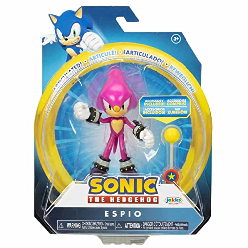 Sonic the Hedgehog - Figura de 10,2 cm de Espio the Chameleon con punto de control