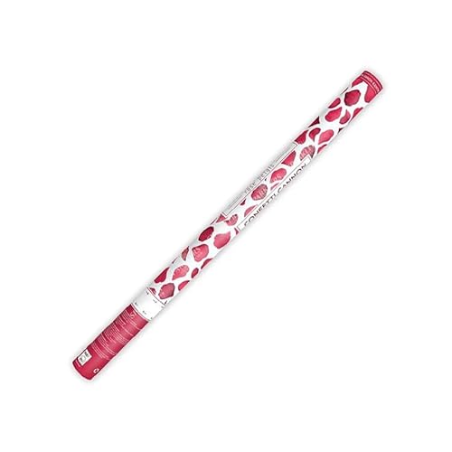 SPARKLERS CLUB® Cañón de confeti pétalo de rosa, 60 cm, lote de 4 lanzadores de confeti, envío 24/48H