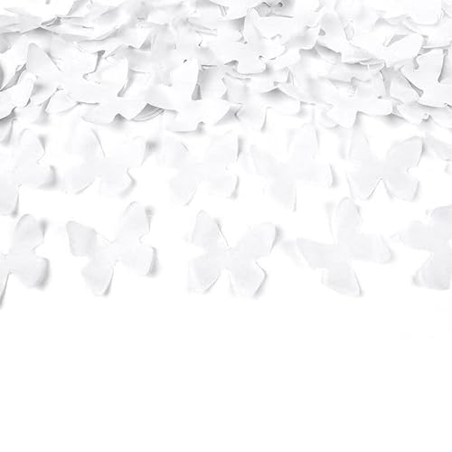 SPARKLERS CLUB® Canon - Juego de 4 lanzadores de confeti (40 cm), color blanco