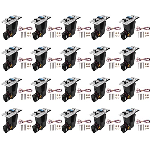 Speesy 20X Multi Getonera Electrónica Roll Down 4P Port Selector de Monedas Electrónico Distribuidor Automático Arcade Game Reembolso del billete