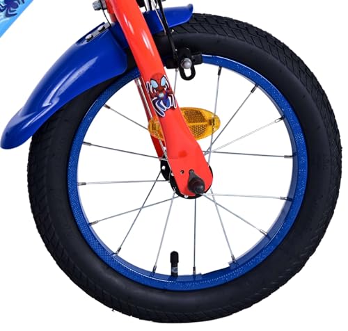 Spider-Man Bicicleta infantil de 14 pulgadas azul - Seguridad, comodidad y alegría duradera
